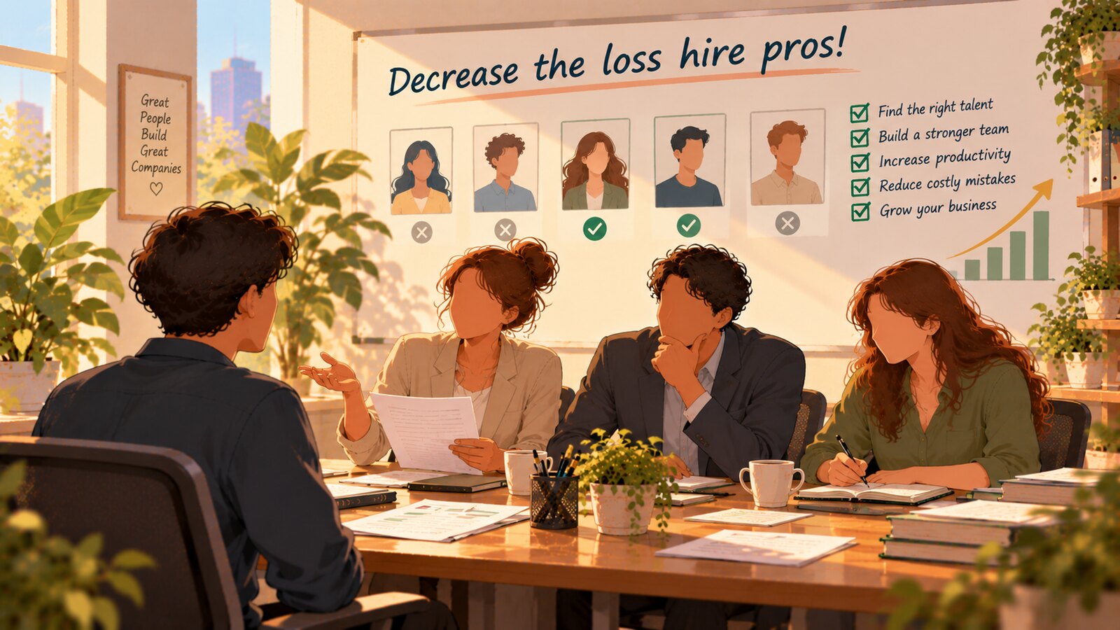 Decrease the loss hire pros!